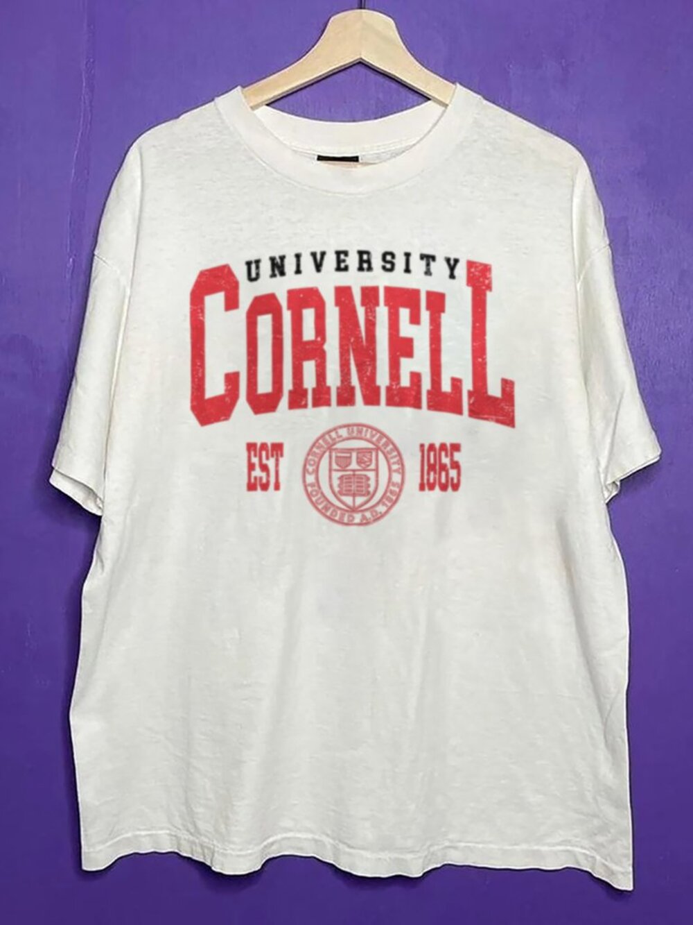Vintage Cornell University Style Shirt, EST 1965 Cornell University Shirt Tee